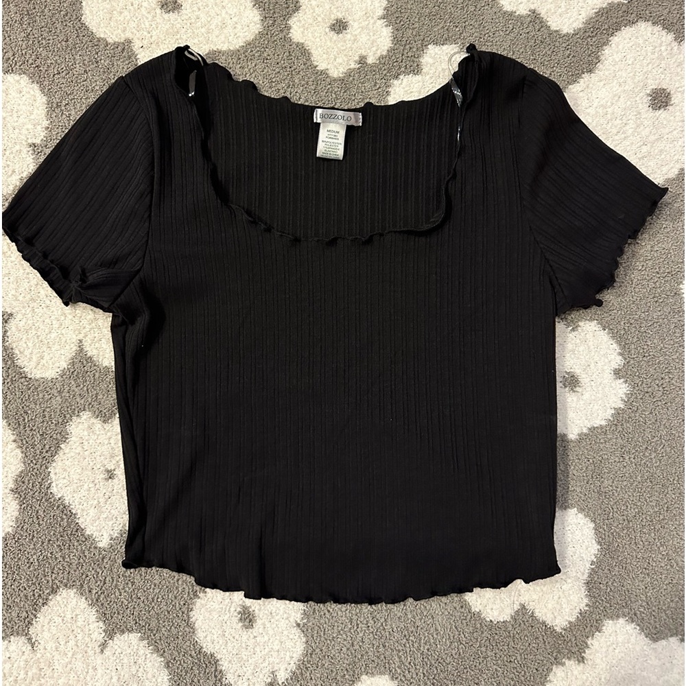 Bozzolo Square neck cropped tshirt